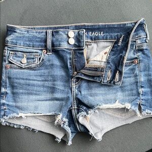 American Eagle Distressed Shortie Shorts